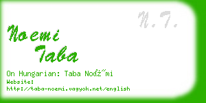 noemi taba business card